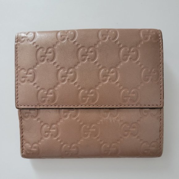 GUCCI Rose gold GG leather wallet - Picture 2 of 5